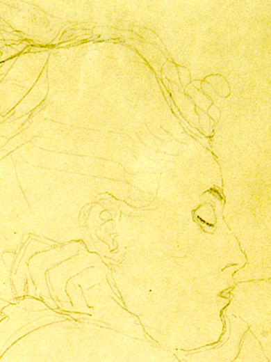 Gustav Klimt, _Étude pour "la mariée"_, 1917