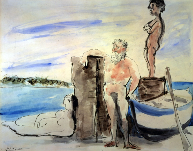 Pablo Picasso, _ Personnages sur la plage_, 1933